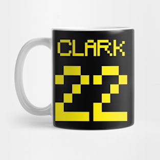 Caitlin Clark Yellow Jersey Number 22 Mug